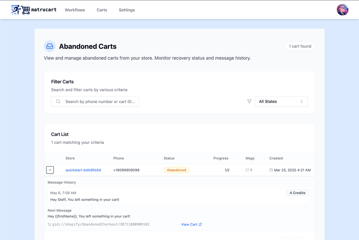 Small Shopify Stores Rejoice - Cost Effective SMS Cart Recovery is now available!